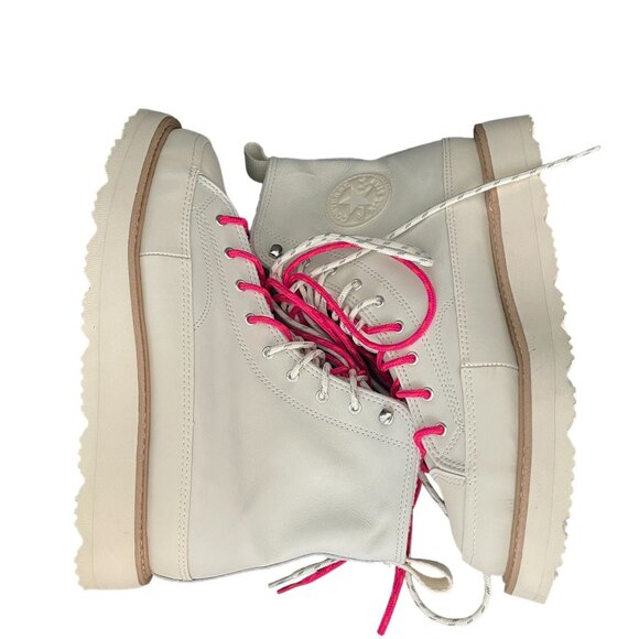 Converse Chuck Taylor Crafted High Top Boots Off White Pink, Size 10 (W) NWOB - Picture 7 of 10
